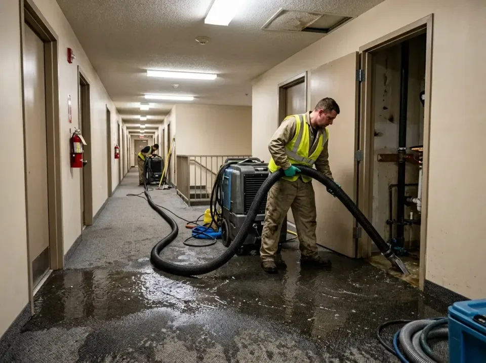 multi-unit-apartment-hallway-f-005 — frequently asked questions, Emergency Burst Pipe Water Extraction & Removal in Lakeport…